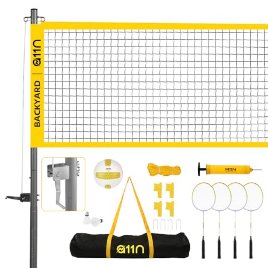 Badminton Badminton - Outdoor Volleyball and Badminton Combo Set
