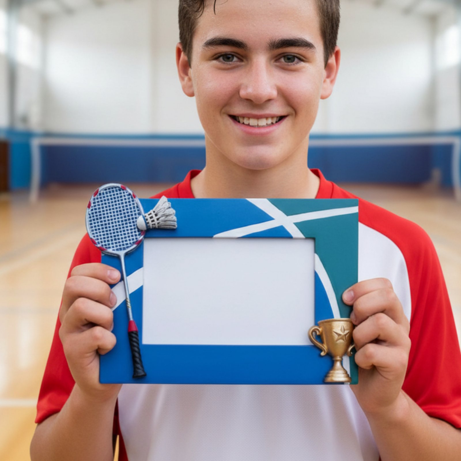 Badminton Badminton - Badminton Photo Frame Engravable Badminton Souvenir