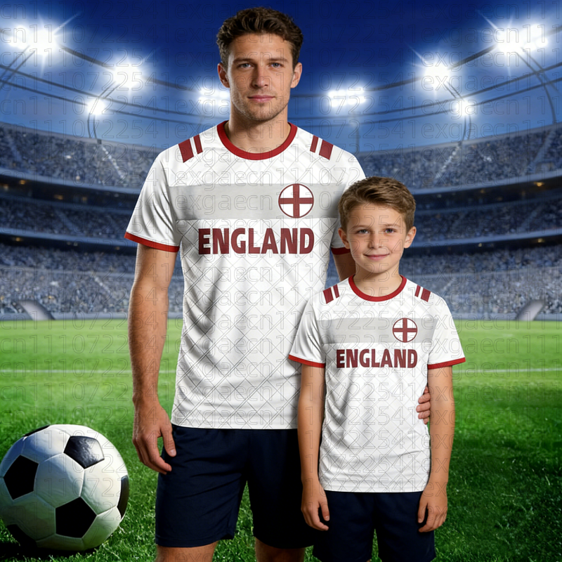Badminton England - Summer England Flag Men Football T-shirt