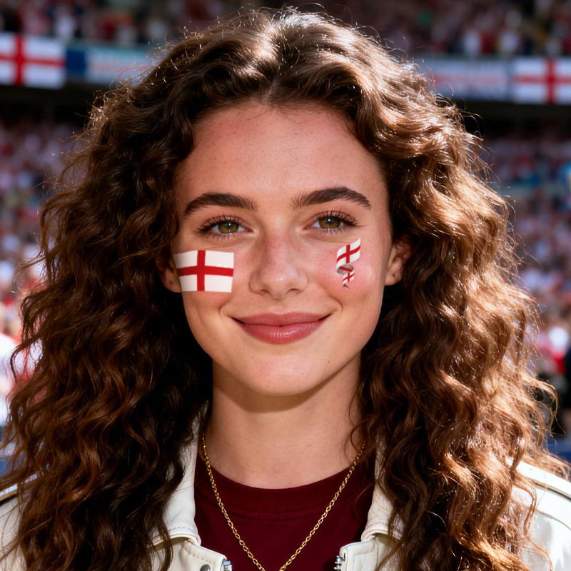 England Flag Temporary Tattoo  - đánh giá và giá Badminton England