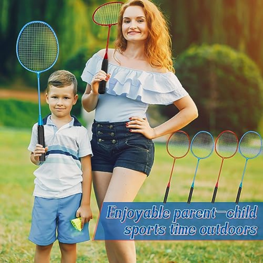 12 Pack Badminton Rackets Set  - đánh giá và giá Nylon Shuttlecock 12