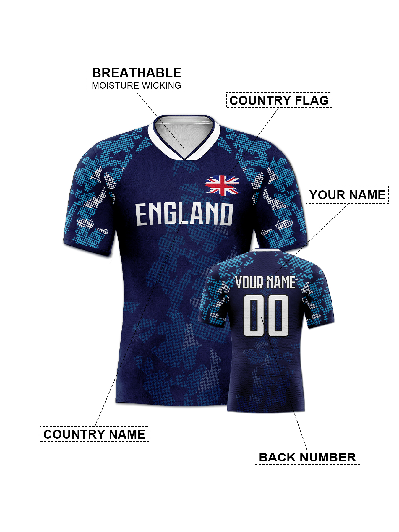 Custom England Soccer Jersey P - đánh giá và giá Badminton England