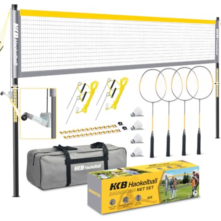 Backyard outdoor badminton set - đánh giá và giá Badminton Netting