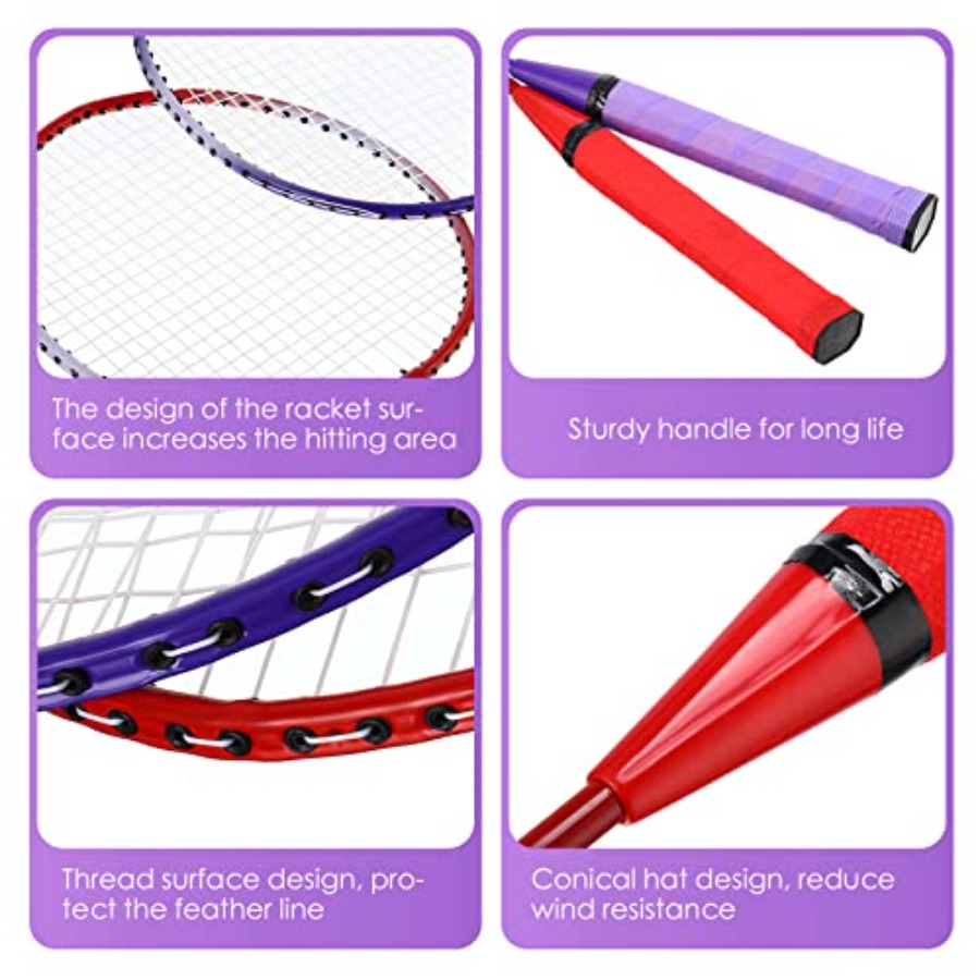 12 Pcs Badminton Rackets Set f - đánh giá và giá Nylon Shuttlecock 12