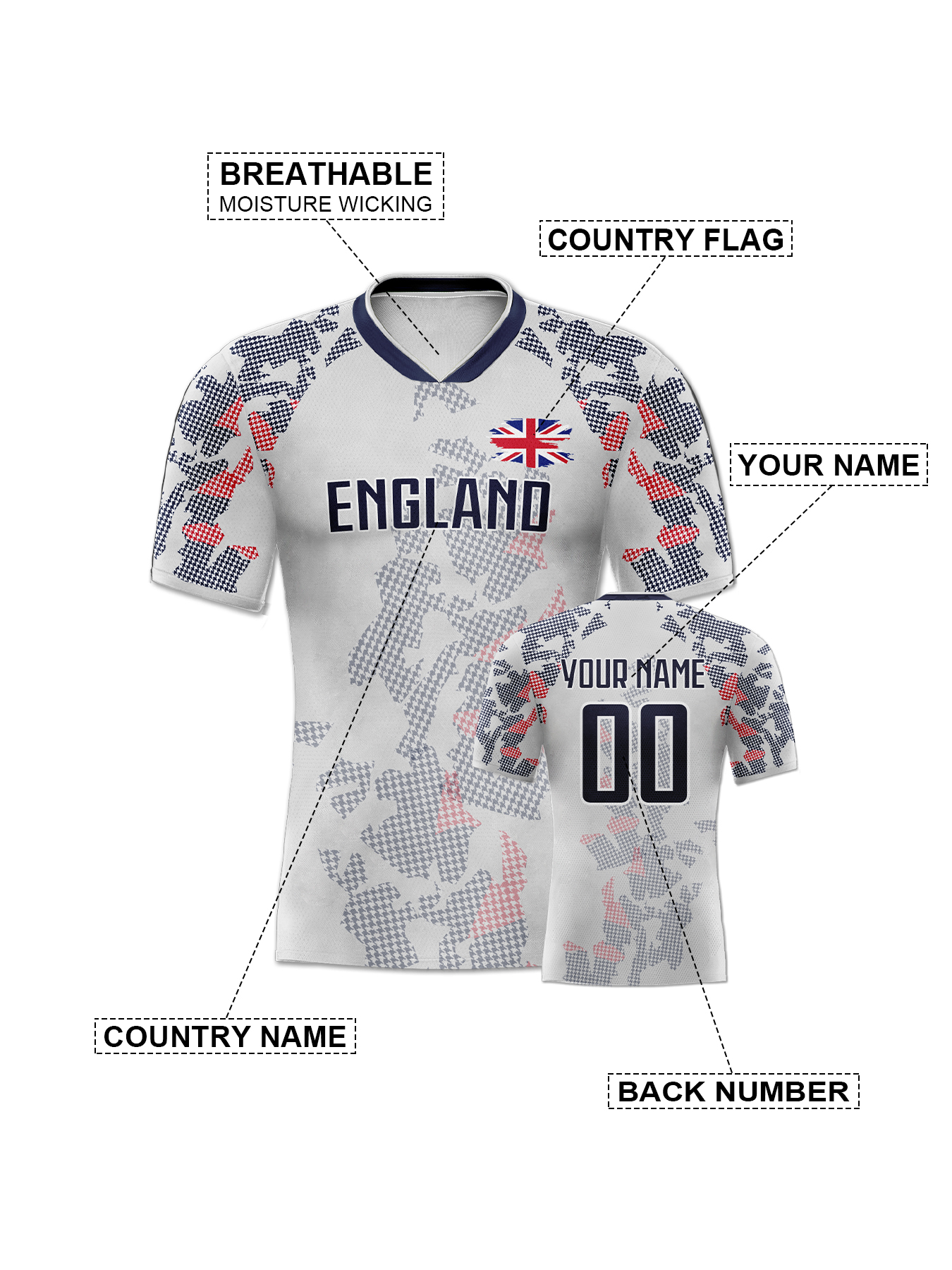 Custom England Soccer Jersey P - đánh giá và giá Badminton England
