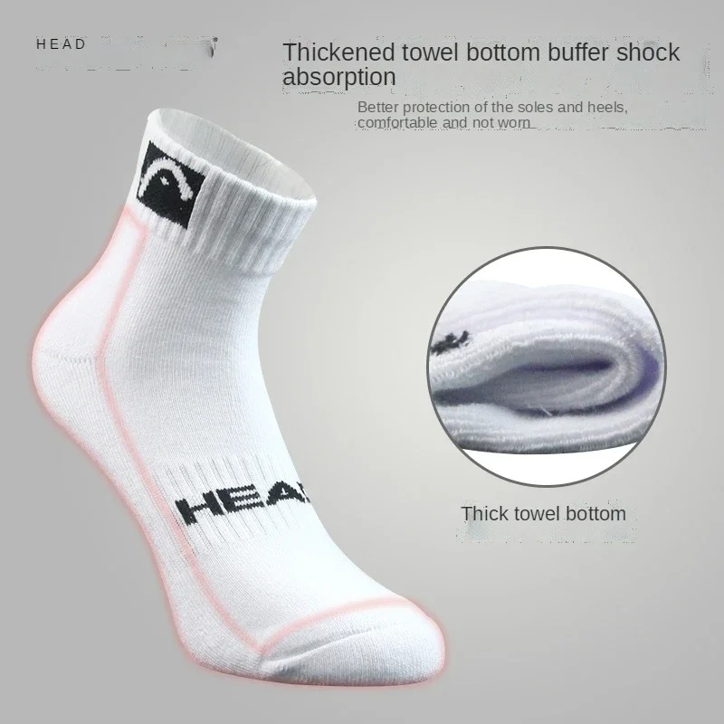 3 Pairs HEAD Socks Sport mid S - đánh giá và giá Ankle Support Badminton