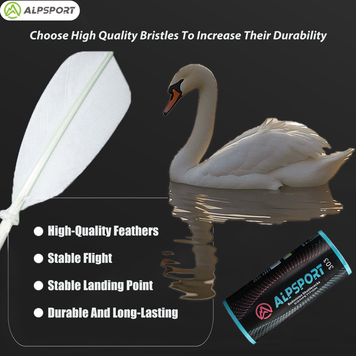 ALPSPORT 303 White Duck Feathe - đánh giá và giá Badminton Youtube
