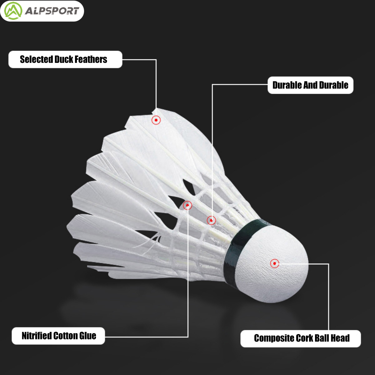 ALPSPORT 303 White Duck Feathe - đánh giá và giá Badminton Youtube