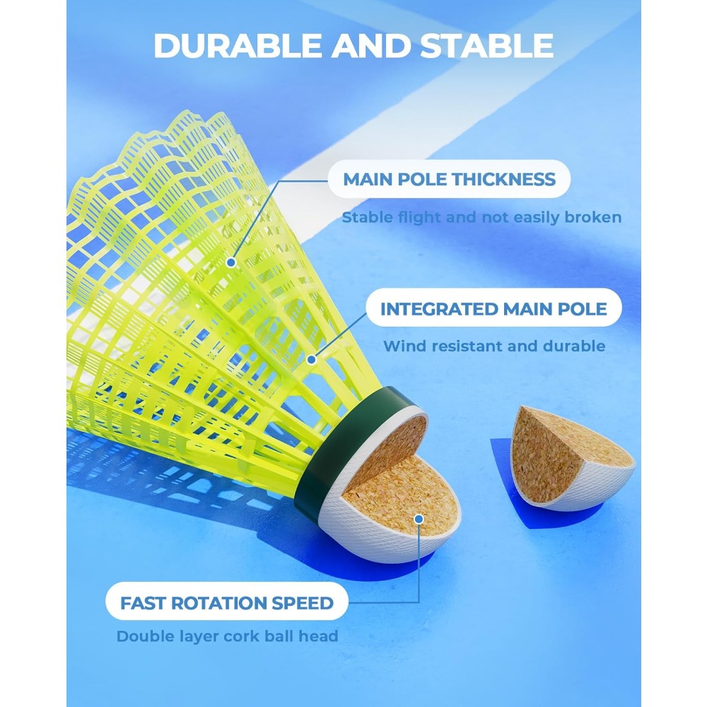 12/24 Pack Badminton Birdies N - đánh giá và giá Nylon Shuttlecock 12