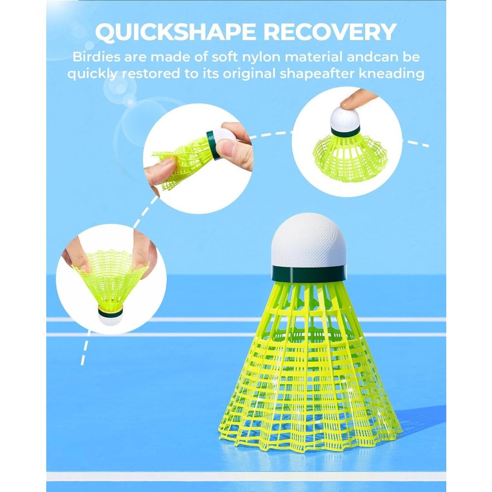 12/24 Pack Badminton Birdies N - đánh giá và giá Nylon Shuttlecock 12